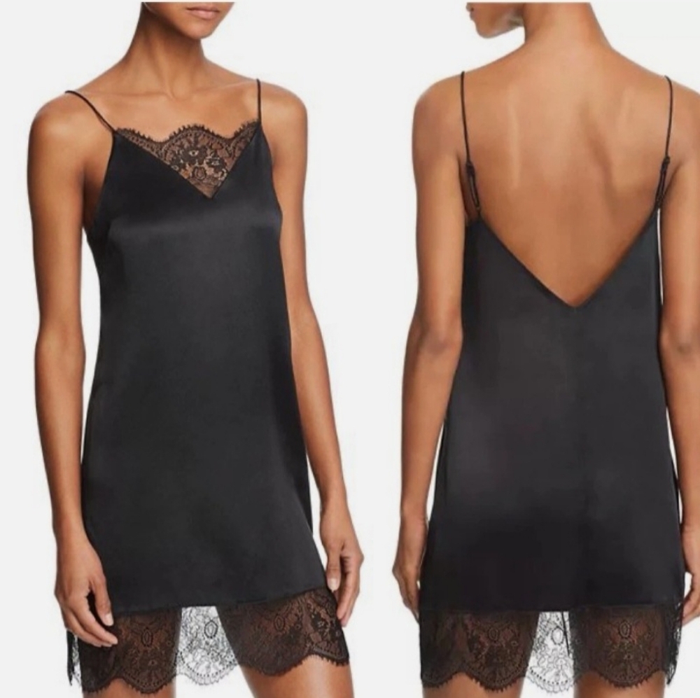 NWOT Ginia Silk Lace Chemise